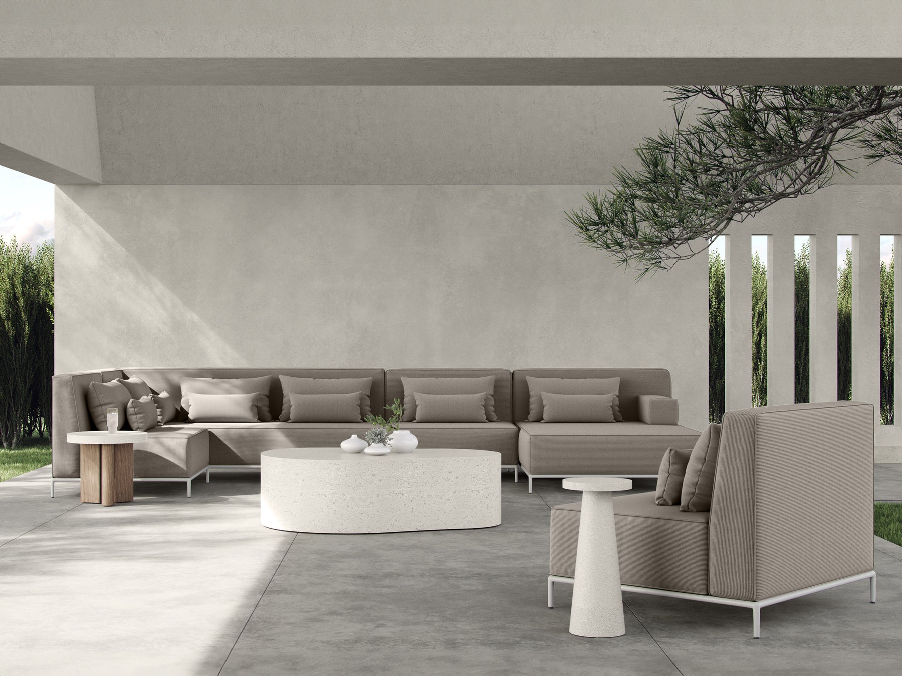 Cannes Outdoor Armless Chair