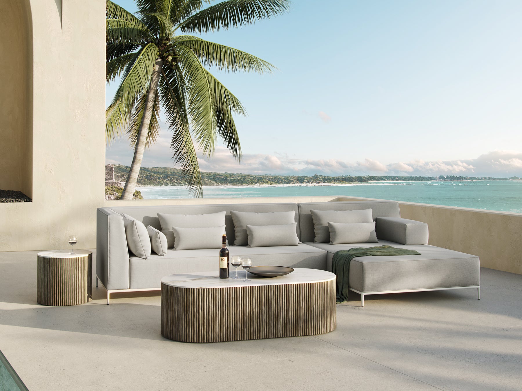 Capri Outdoor End Table