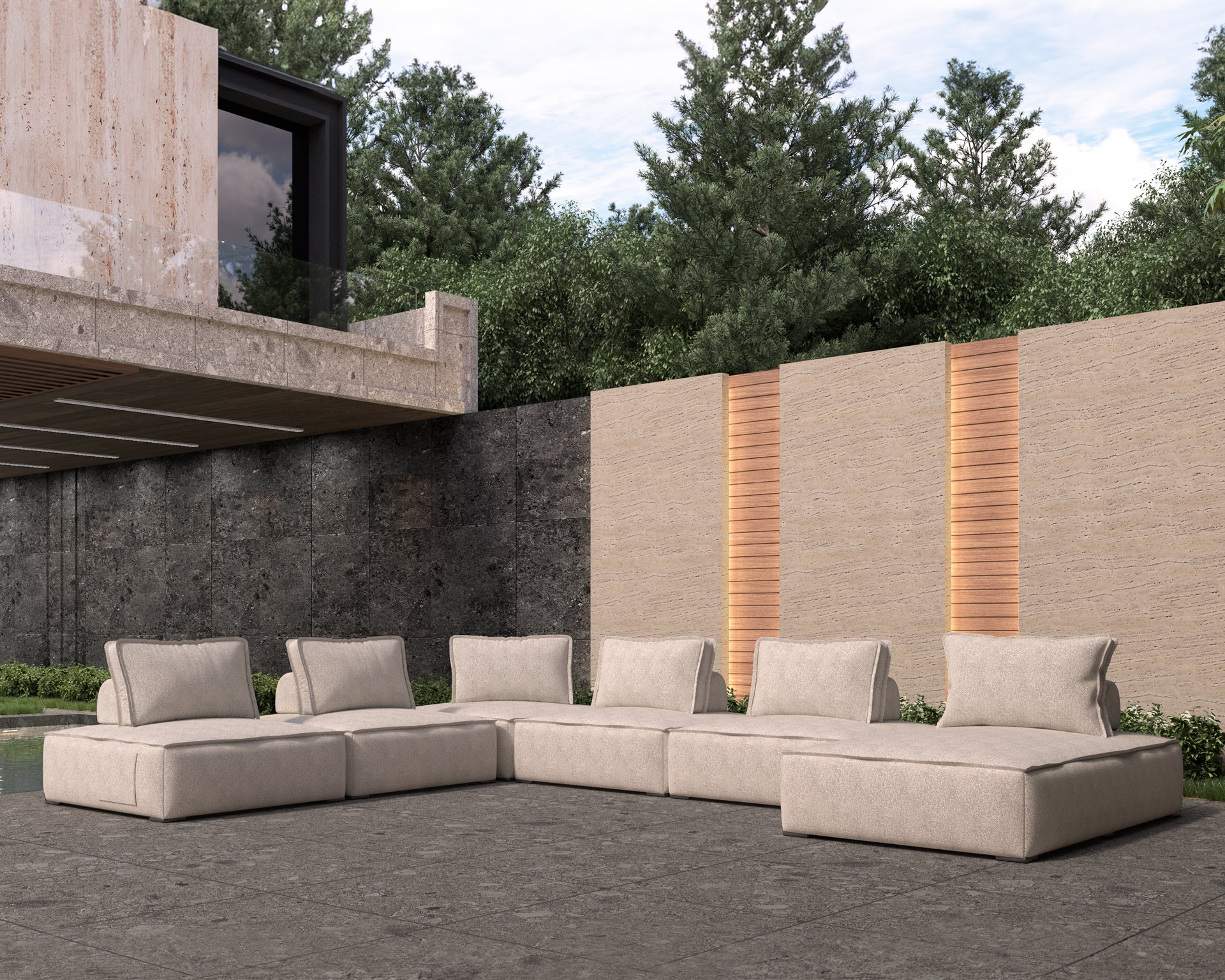 Hampton Outdoor Modular Sofa 07