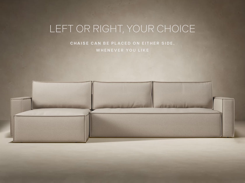 Newilla Standard Arms Sectional Sofa Bed