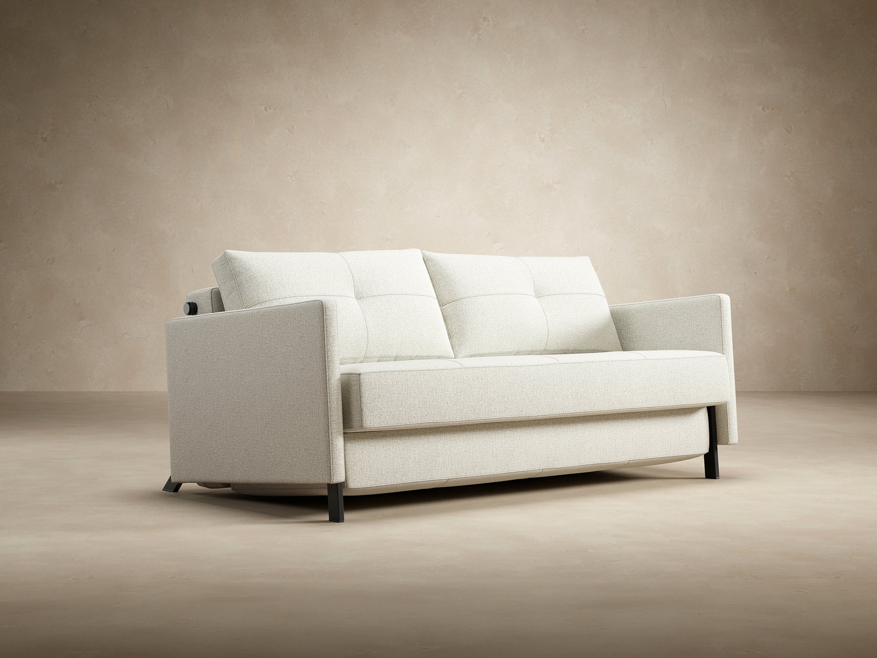 Cubed Arm Sofa Bed