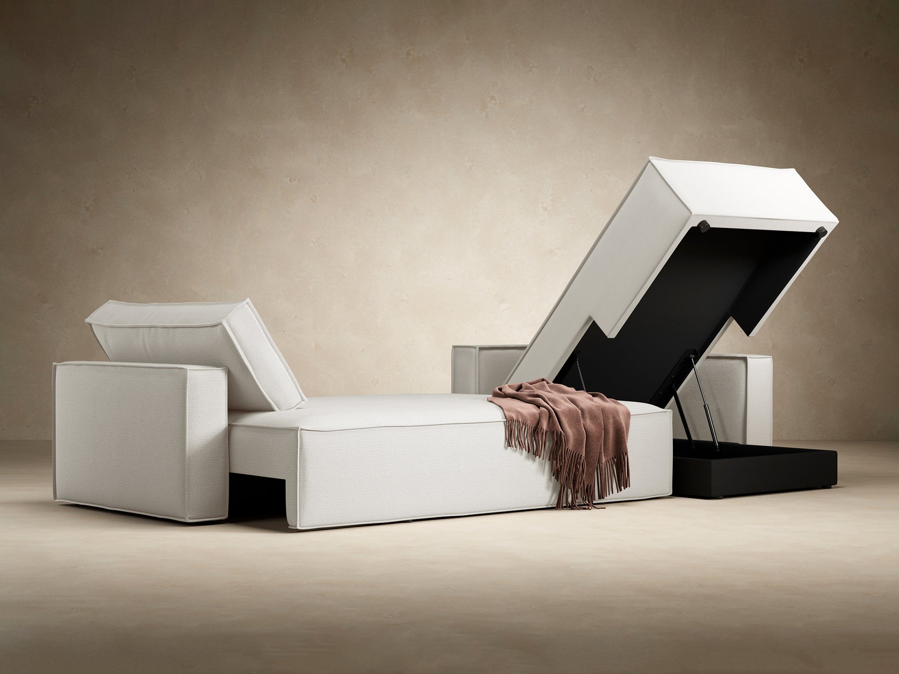 Newilla Standard Arms Sectional Sofa Bed
