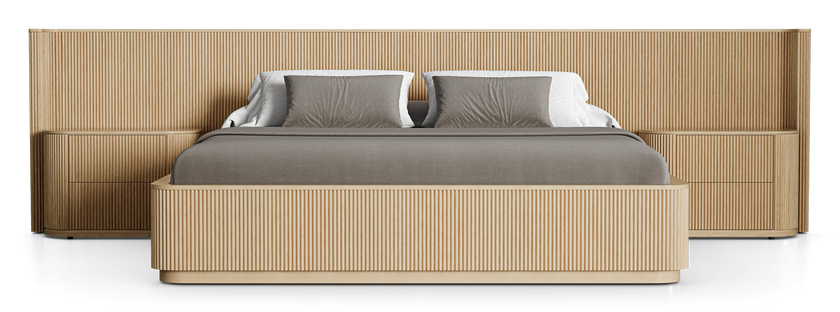 Surabaya Extended Bed with Nightstands