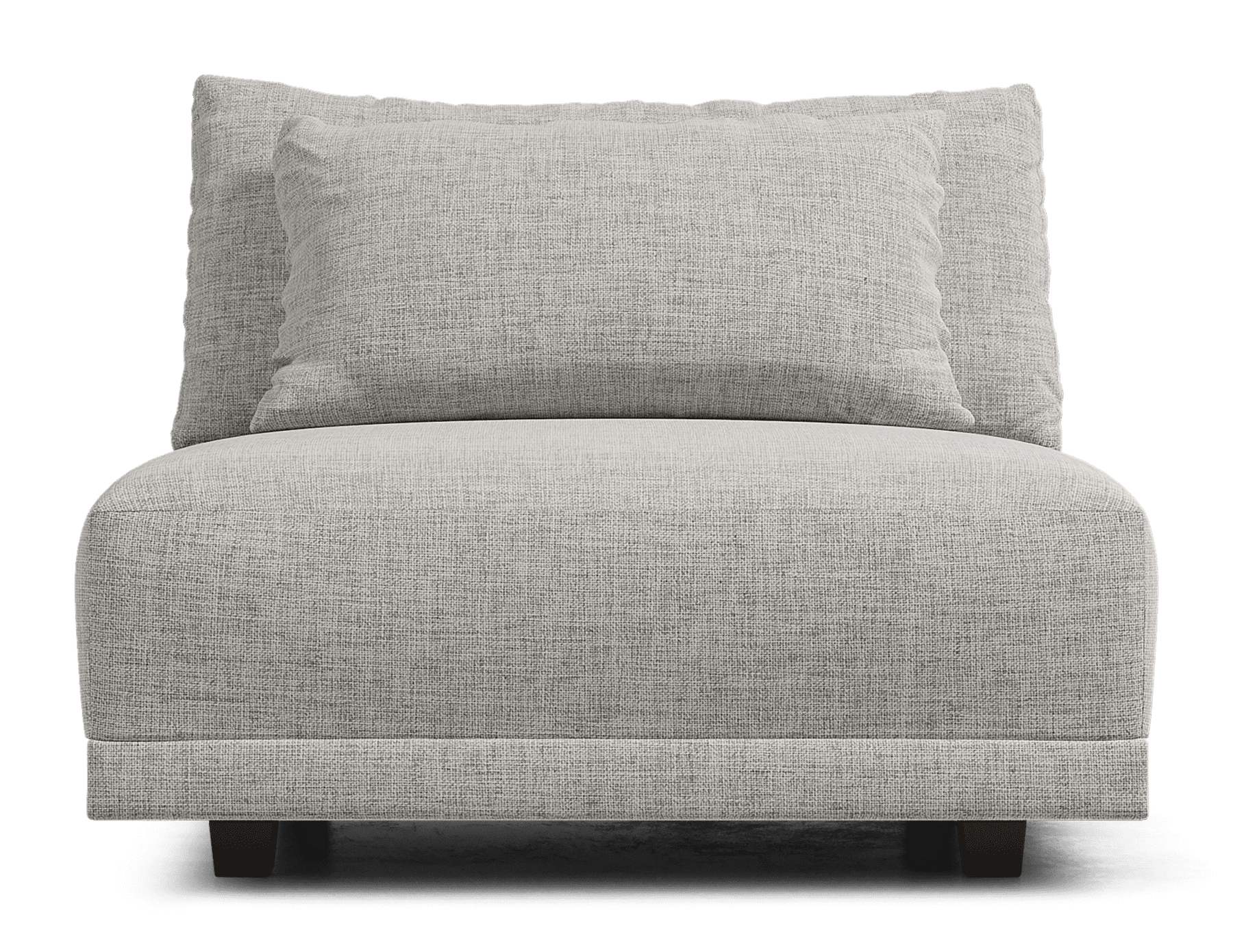 Wide armless discount chair