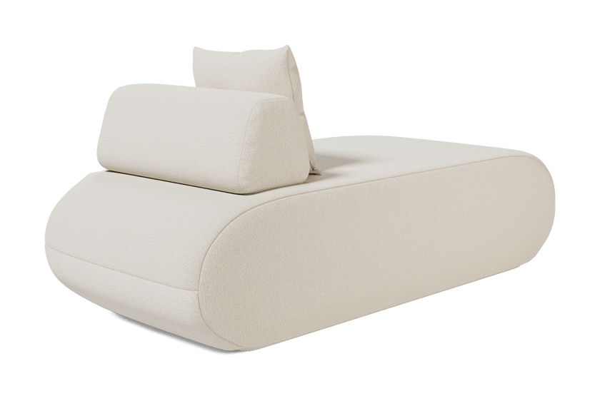 Messina Round Armless Chaise