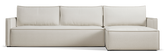 Newilla Slim Arms Sectional Sofa Bed