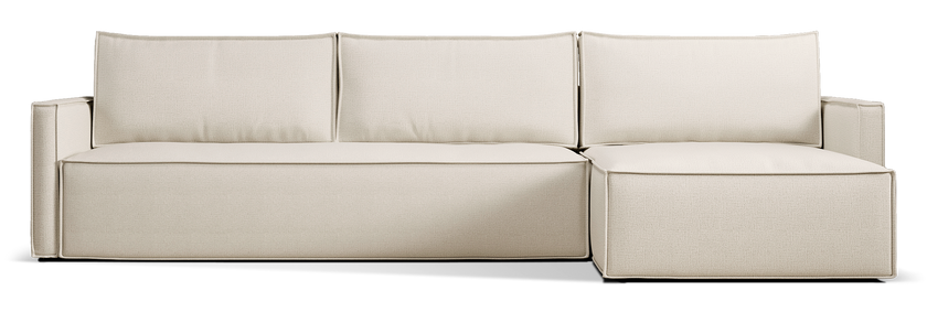 Newilla Slim Arms Sectional Sofa Bed
