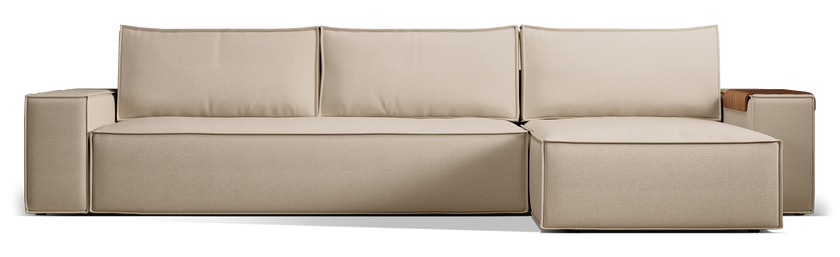 Newilla Wide Arms Sectional Sofa Bed
